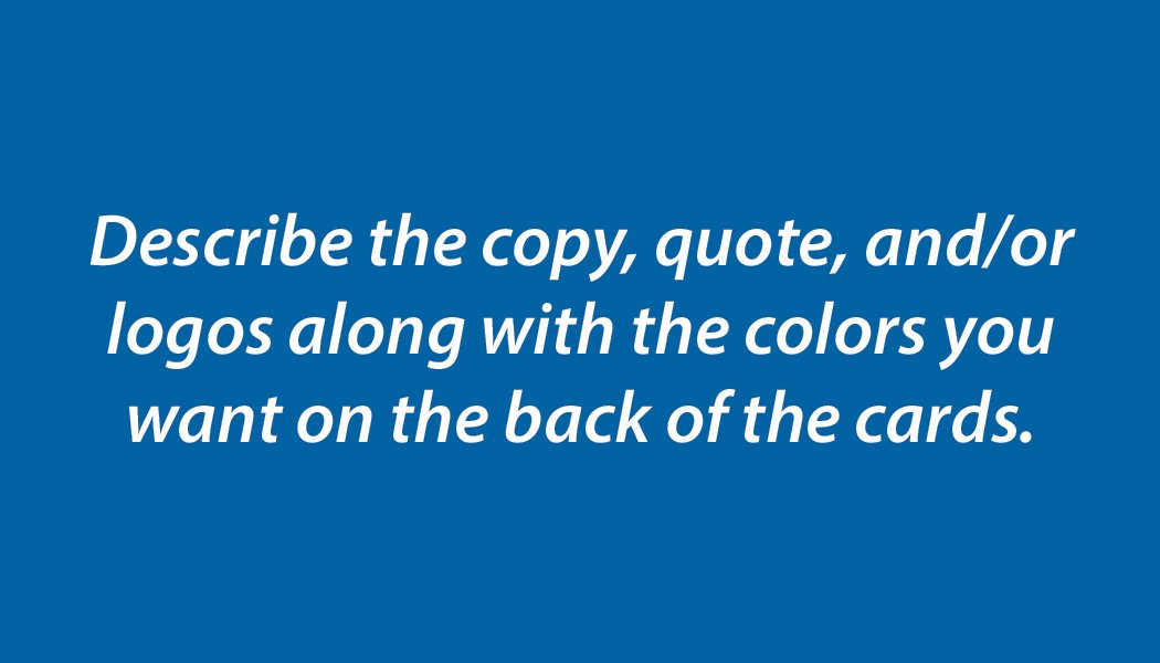 STYLE 4 - Photo Business Cards BACK